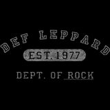 Def Leppard Dept Of Rock Seal Crest Graphic Vintage Hard Rock Concert Tee Unisex Mighty Rocker Edge Men Women