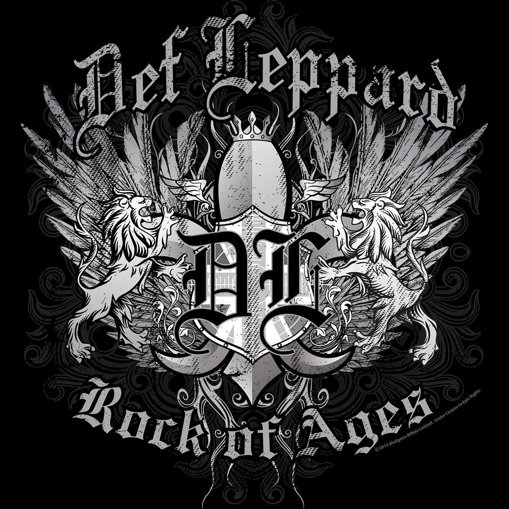 Def Leppard Rock of Ages Graphic T-Shirt - Vintage Classic Rock Band Merch - Unisex Adult Concert Fan Gift