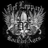 Def Leppard Rock of Ages Graphic T-Shirt - Vintage Classic Rock Band Merch - Unisex Adult Concert Fan Gift