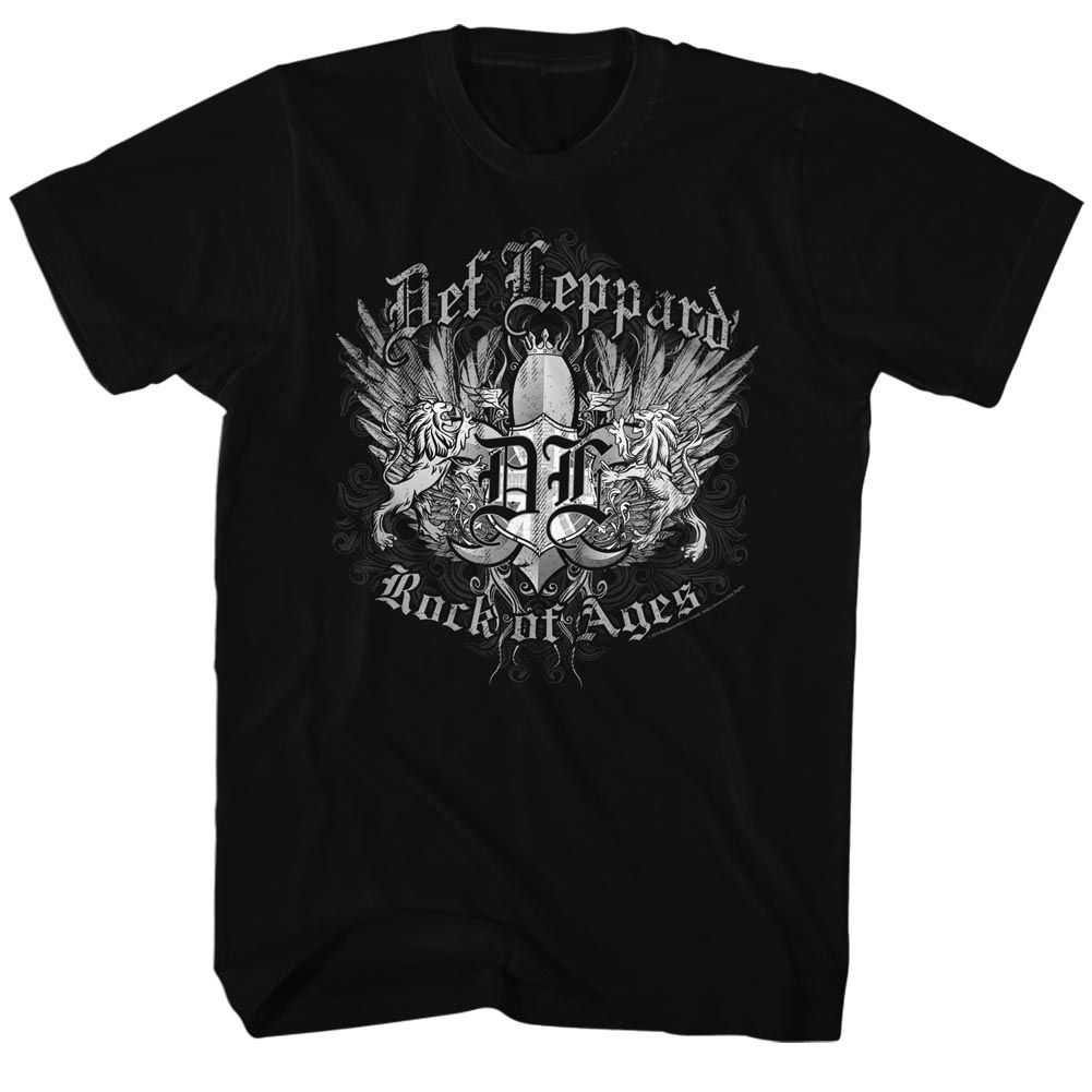 Def Leppard Rock of Ages Graphic T-Shirt - Vintage Classic Rock Band Merch - Unisex Adult Concert Fan Gift