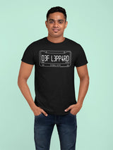 Def Leppard Vintage License Plate Graphic Official Rock Concert Tee Unisex Retro Rider Vibe Men Women