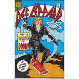 Def Leppard Comic Book Cover Art Graphic 1987 Vintage Rock Concert Tee Unisex Unique Visual Pick Men Women
