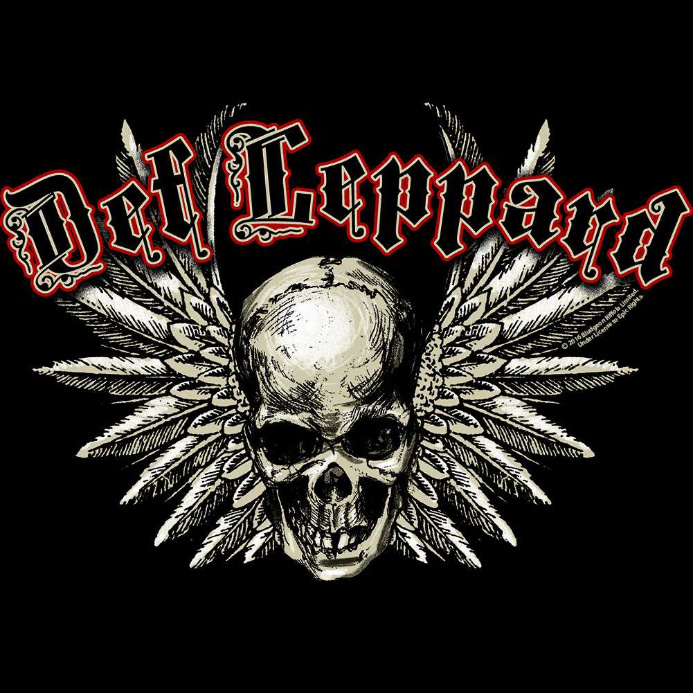 Def Leppard Classic Metallic Wordmark Logo Graphic Vintage Rock Concert Tee Unisex Everyday Essential Men Women