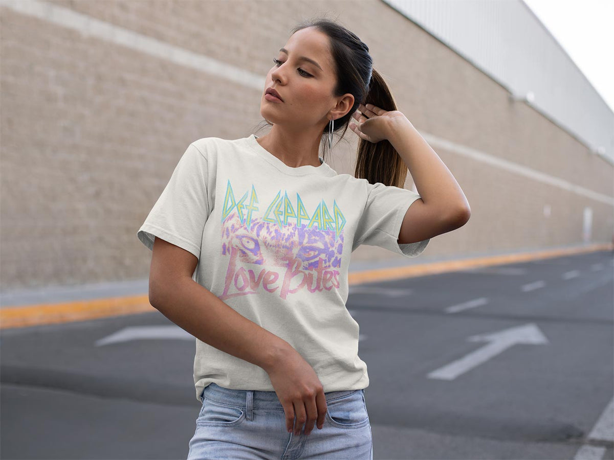 Def Leppard 1987 Hysteria Album Love Bites Graphic Classic Band Shirt Unisex Standout Concert Look Men Women
