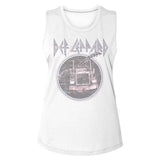 Def Leppard Classic Truck Graphic Woman Tank Top - Retro Rock Band Music Clothing - Vintage Concert Lover Gift Idea