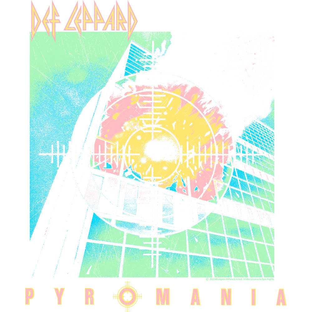 Leppard Pyro Graphic Woman Tank Top - Vintage Hard Rock Band Merch - Adult Concert Fan Gift Idea