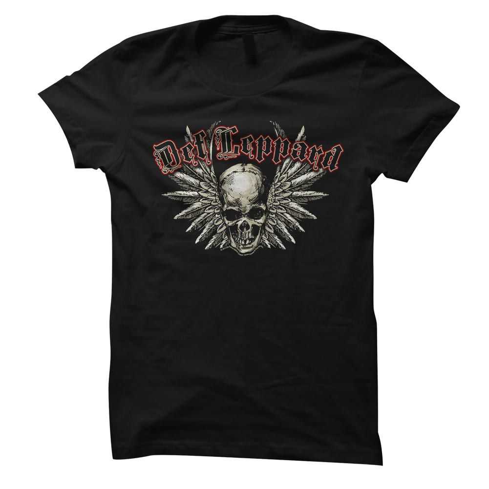 Def Leppard Defleppard Adult T-Shirt, Classic 80s Hard Rock Band Graphic Tee, Retro Concert Music Fan Apparel
