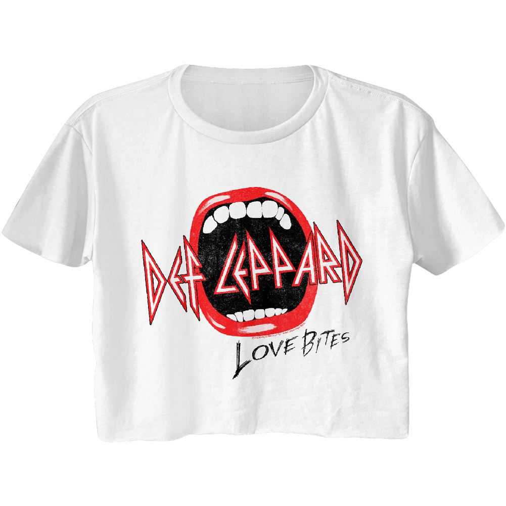 Def Leppard Open Mouth Graphic Ladies Tee - Retro Hard Rock Concert Apparel - Adult Heavy Metal Music Gift