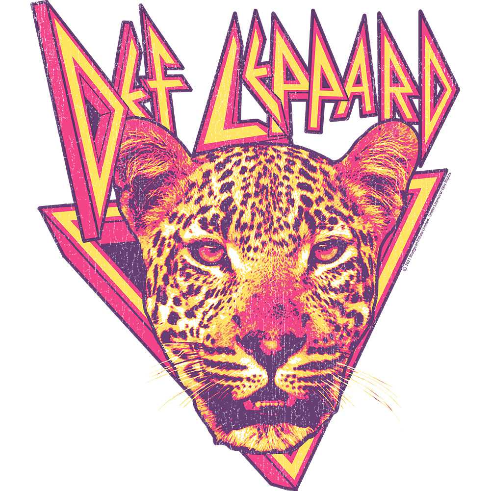 Def Leppard Roaring Leopard Mascot Graphic Vintage Rock Concert Tee Unisex Wild Edge Streetwear Men Women