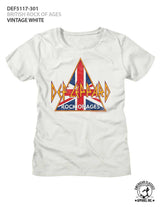 Def Leppard British Rock of Ages Graphic T-Shirt - Classic Heavy Metal Band Clothing - Vintage Music Lover Gift Idea