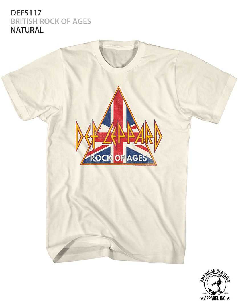 Def Leppard British Flag Rock Of Ages Song Graphic Vintage Concert Tee Unisex Classic Anthem Vibe Men Women