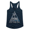 Def Leppard Pyromania 1983 USA Flag Graphic Vintage Rock Concert Tee Prime Fashion Pick Woman Tank Top