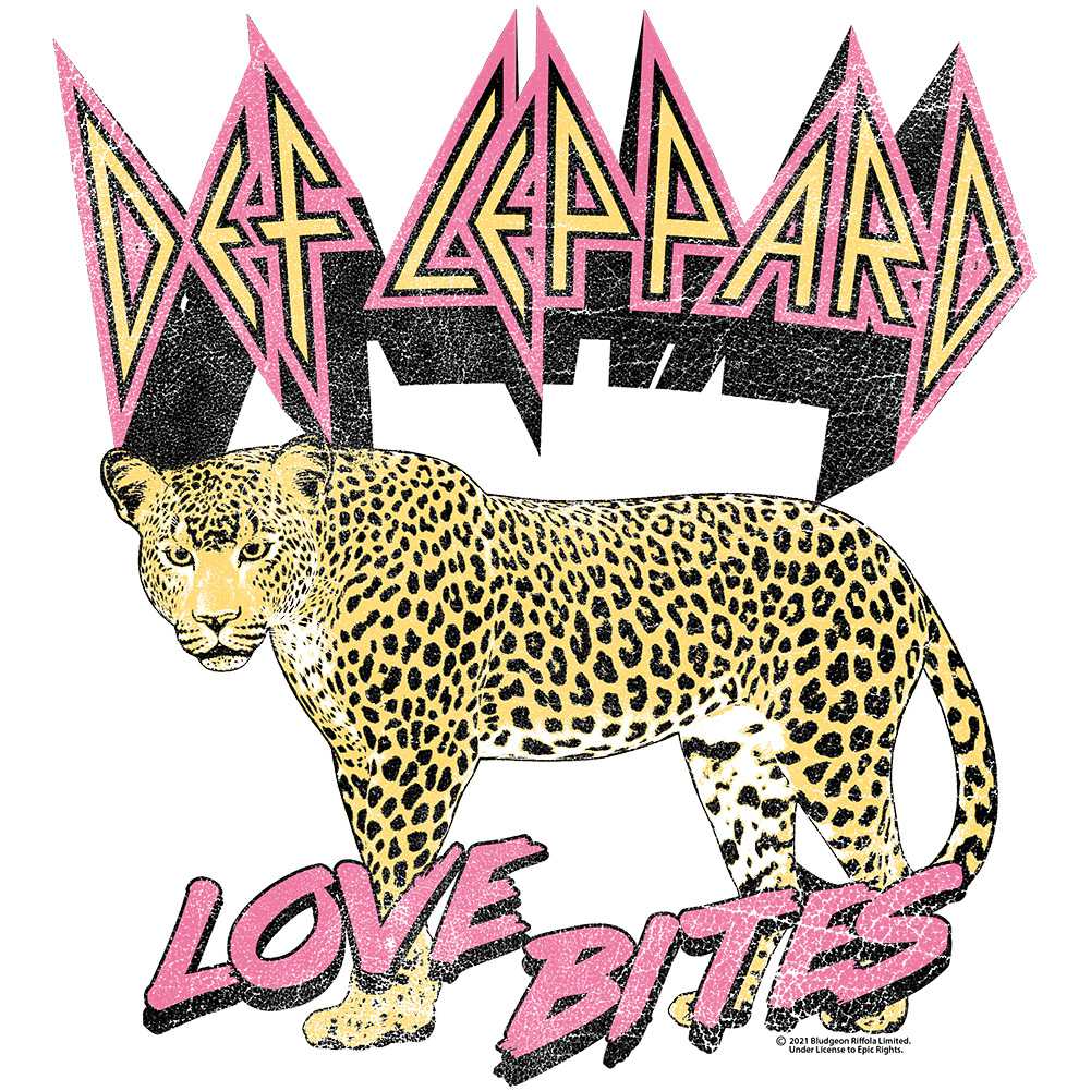 Def Leppard Hysteria 1987 Love Bites Leopard Graphic Vintage Concert Tee Unisex Retro Streetwear Pick Men Women