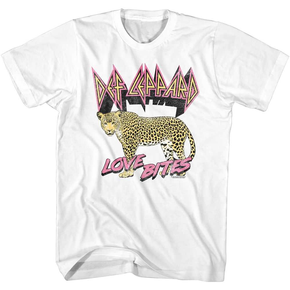 Def Leppard Hysteria 1987 Love Bites Leopard Graphic Vintage Concert Tee Unisex Retro Streetwear Pick Men Women