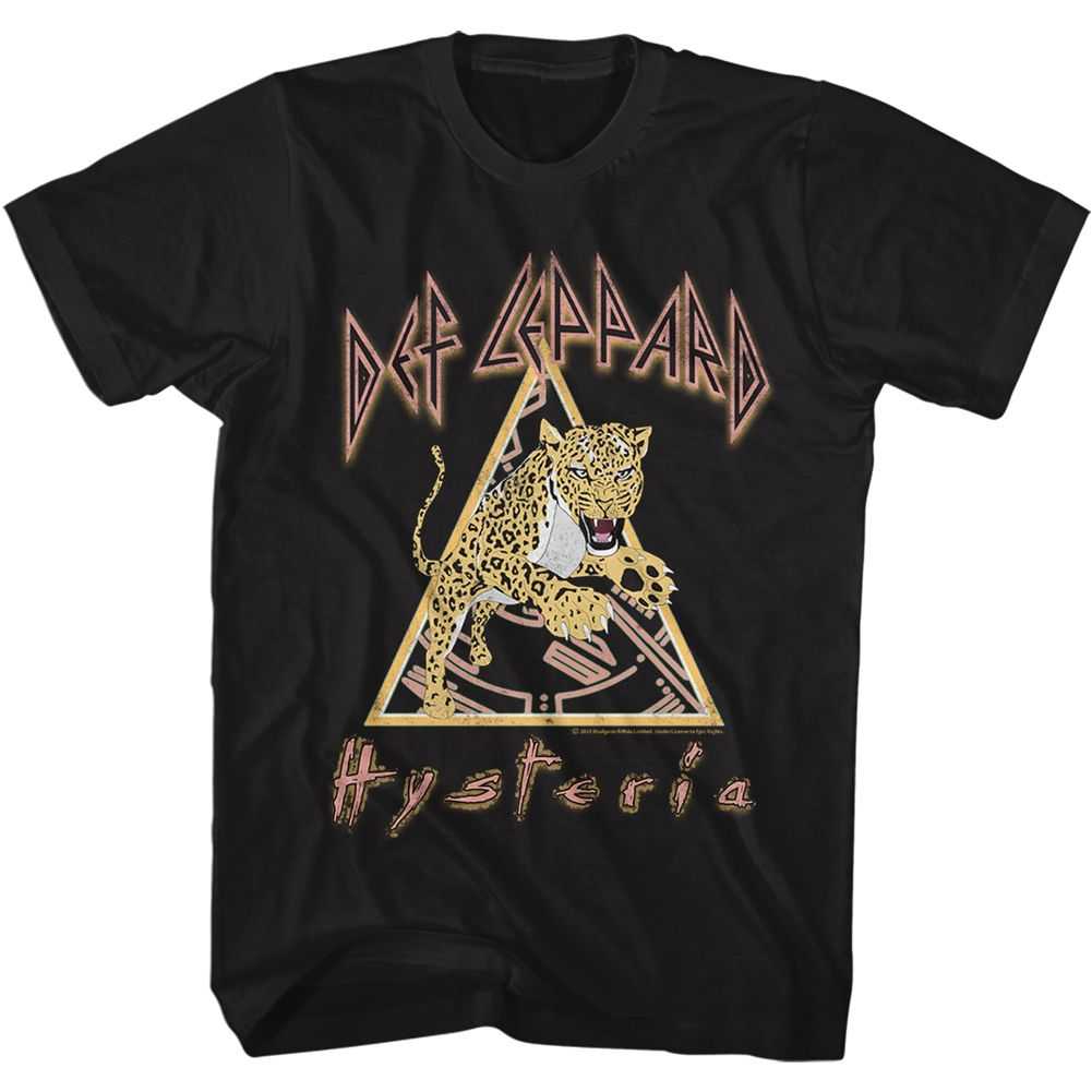Def Leppard Hysteria 1987 Leopard Animal Graphic Vintage Concert Tee Unisex Top Rated Pick Men Women