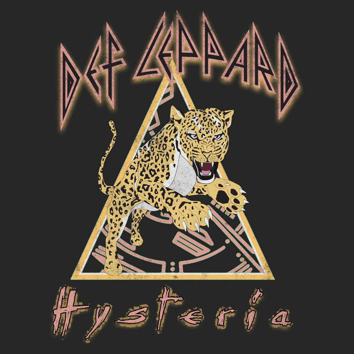 Def Leppard Hysteria 1987 Front Back 2-Sided Graphic Tour Concert Tee Unisex Standout Look Men Women