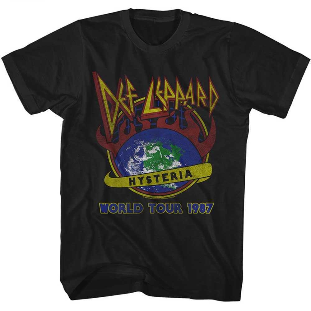 Def Leppard Hysteria 1987 World Tour Graphic Vintage Rock Concert Tee Unisex Exclusive Release Men Women
