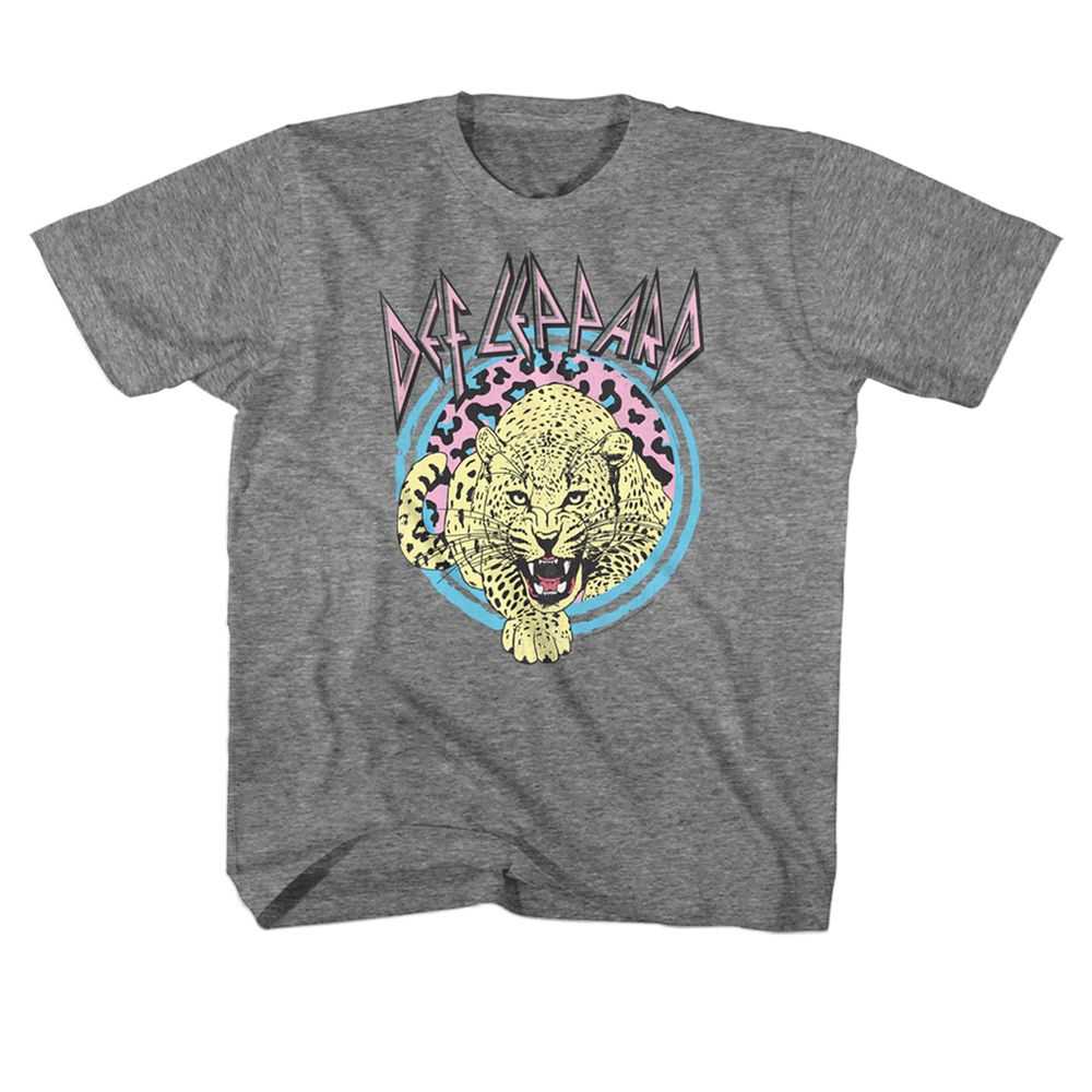 Def Leppard Vintage Logo Youth Graphic T-Shirt - Classic Rock Band Clothing - Kids Music Lover Gift Idea