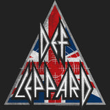 Def Leppard Union Jack Logo Graphic T-Shirt - Official Band Tee