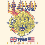 Def Leppard Pyromania Leopard 1983 Graphic T-Shirt Unisex Band Tee
