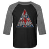 Def Leppard Union Jack Logo Graphic T-Shirt - Official British Rock Band Tee