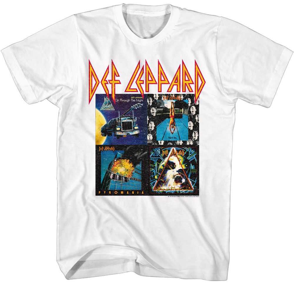 Def Leppard 80s Album Graphic T-Shirt - Official 1980s Rock Band Tee