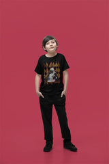 Def Leppard Hysteria Face Logo Youth Graphic T-Shirt - Vintage Hard Rock Band Merch - Kids Concert Fan Gift