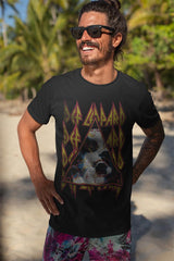 Def Leppard Hysteria 1987 Screaming Face And Logos Graphic Concert Tee Unisex Iconic Rock Fashion Men Women