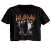 Def Leppard Hysteria 1987 Live In Concert Graphic Vintage Tour Ladies Tee Style