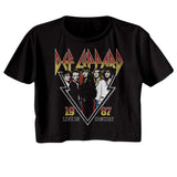 Def Leppard Hysteria 1987 Live In Concert Graphic Vintage Tour Ladies Tee Style