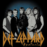 Def Leppard Blue Fade Logo Graphic Ladies T-Shirt - Official Band Tee
