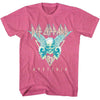 Def Leppard Skulls 3 Tone Adult T-Shirt, Classic 80s Hard Rock Band Graphic Tee, Retro Concert Music Fan Apparel