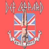 Def Leppard High 'n' Dry Diver Union Jack Flag Graphic Rock T-Shirt Merch Unisex Adults Men Women