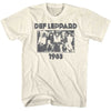 Def Leppard Pyromania 1983 Tour Monochrome Graphic T-Shirt Official Vintage Rock Band Tee Unisex