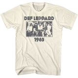 Def Leppard Pyromania 1983 Tour Monochrome Graphic T-Shirt Official Vintage Rock Band Tee Unisex