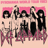 Def Leppard Pyromania World Tour Graphic T-Shirt - Official 1983 Band Tee