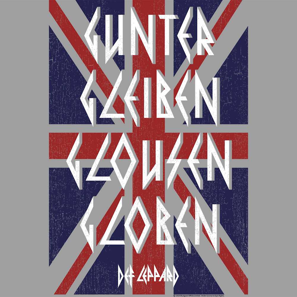 Def Leppard Rock of Ages Gunter Glieben Graphic T-Shirt - Two-Sided Band Tee