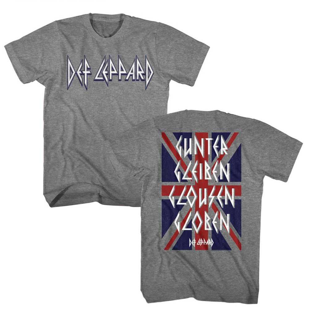 Def Leppard Rock of Ages Gunter Glieben Graphic T-Shirt - Two-Sided Band Tee