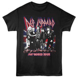 Def Leppard Hysteria Union Jack Graphic T-Shirt - Official 1987 Band Tee