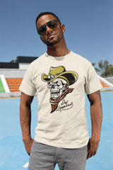 Def Leppard Cowboy Skeleton Graphic T-Shirt - Official Hard Rock Band Tee