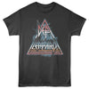 Def Leppard Lightning Triangle Graphic T-Shirt - Official Hard Rock Band Tee