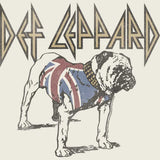 Def Leppard Bulldog Graphic T-Shirt - Official Classic Rock Band Tee - Vintage