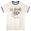 Def Leppard Bulldog Graphic T-Shirt - Official Classic Rock Band Tee - Vintage