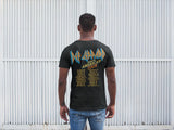 Def Leppard NA TOUR PLANE Adult Black T-Shirt – Tour Plane Graphic Concert Rock Band Tee
