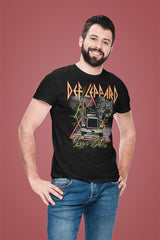 Def Leppard Love Bites Semi-Truck Vintage Band Tee - Unisex 80s Rock Graphic Shirt
