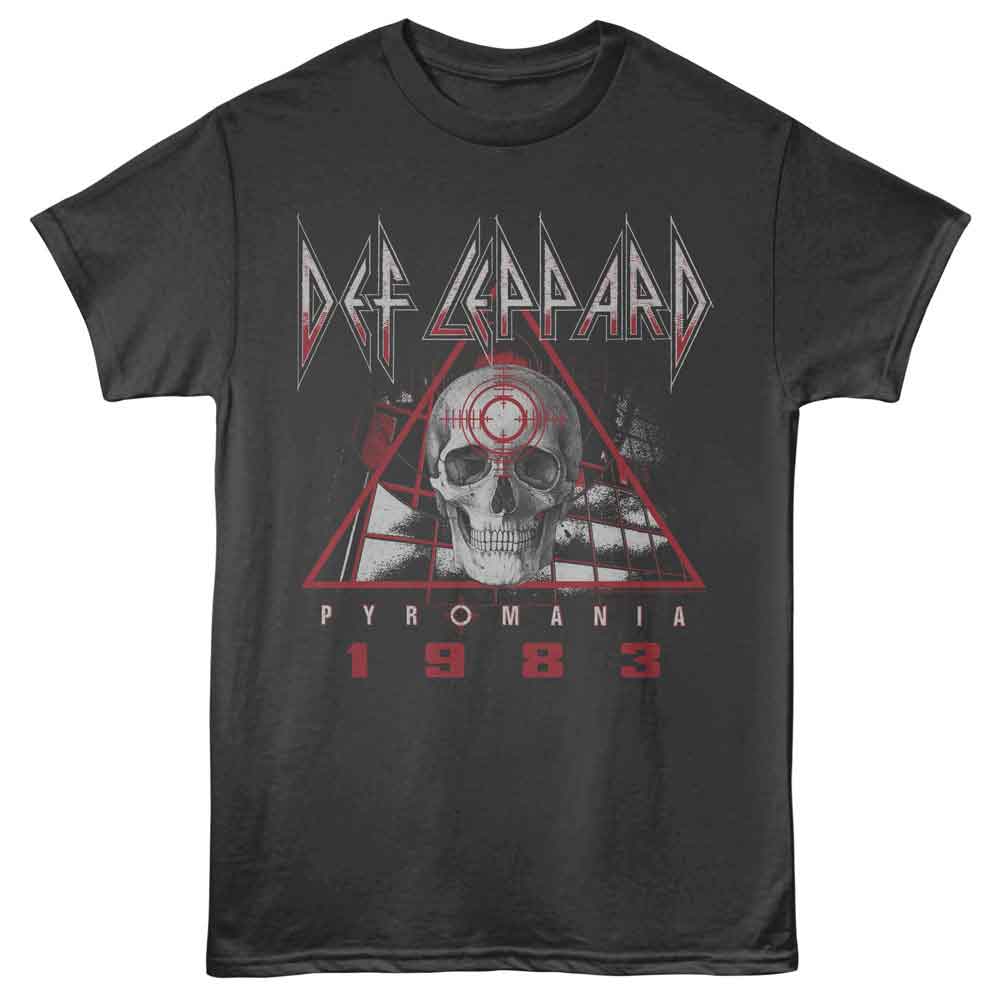 Def Leppard Pyro Skull Vintage Band Tee - Unisex 80s Hard Rock Graphic Shirt