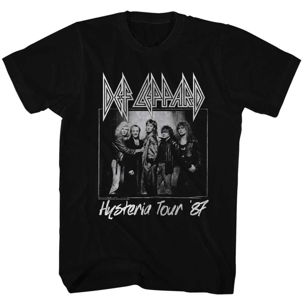 Def Leppard Hysteria Tour Graphic T-Shirt - Official 1987 Concert Band Tee