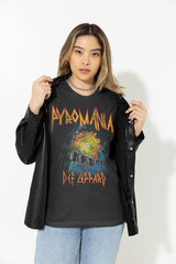 Def Leppard Pyromania Adult T-Shirt, Classic 1983 Hard Rock Album Graphic Tee, Retro 80s Band Music Fan Apparel