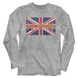 Def Leppard Union Jack Graphic Sweatshirt - Official British Rock Band Tee