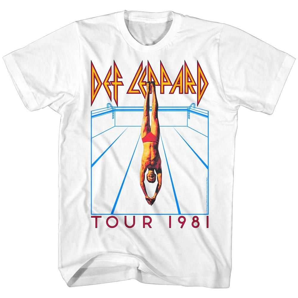 Def Leppard High 'n' Dry Diver Graphic T-Shirt - Official 1981 Band Tee